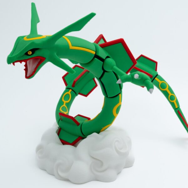 Pokémon 3D print - Rayquaza met base