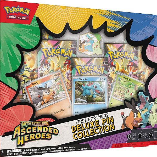 Pokemon Mega Evolution: Ascended Heroes - First Partners Deluxe Pin Collection
