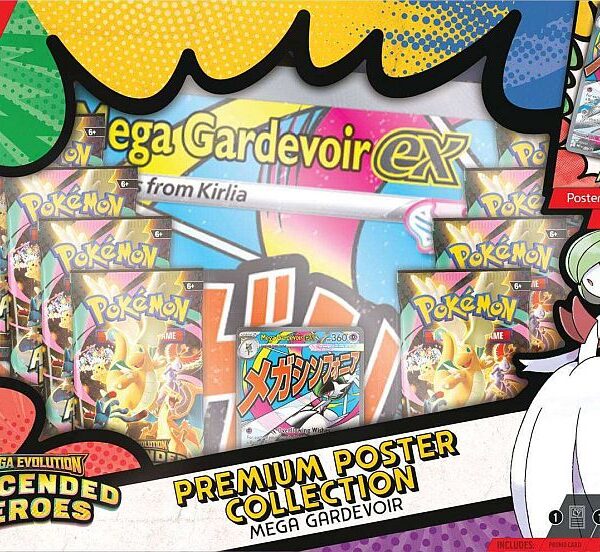 Pokemon Mega Evolution: Ascended Heroes - Mega Gardevoir ex Premium Poster Collection