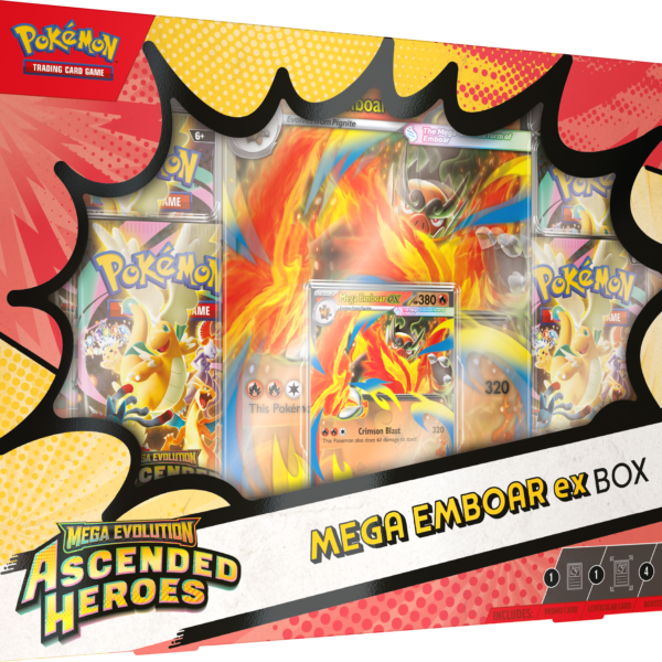 Pokemon Mega Evolution: Ascended Heroes Mega Emboar ex Collection box