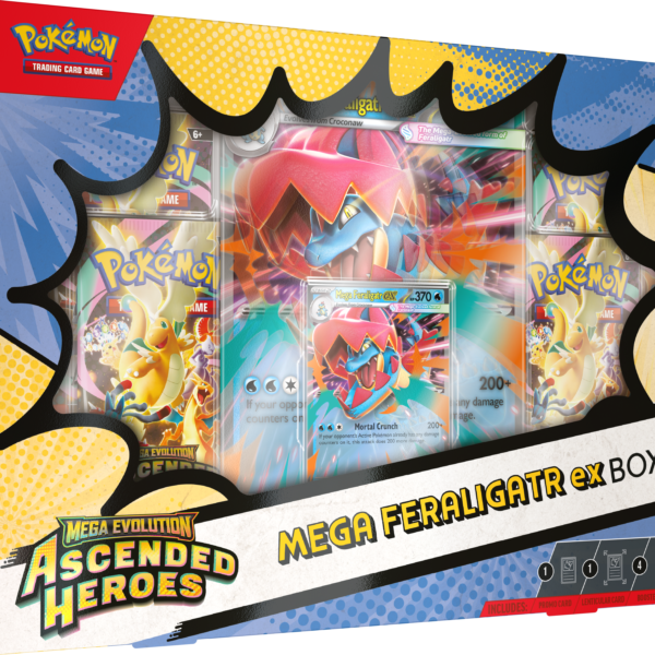 Pokemon Mega Evolution: Ascended Heroes Mega Feraligatr ex Collection box