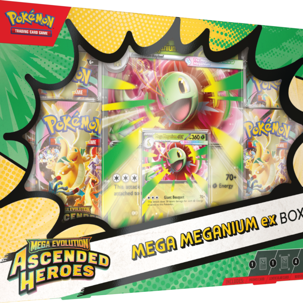 Pokemon Mega Evolution: Ascended Heroes Mega Meganium ex Collection box