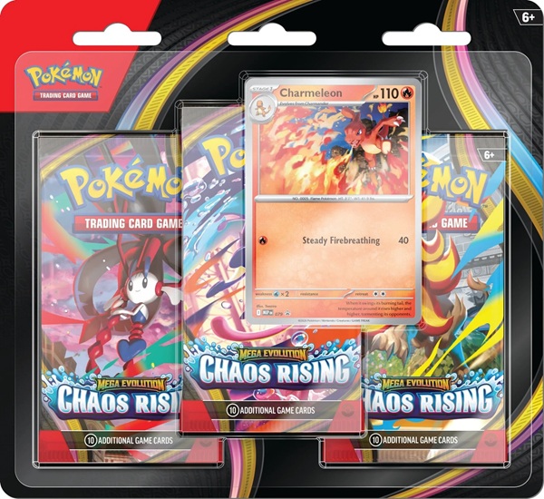 Pokémon Mega Evolution Chaos Rising: Blister Pack - 3-Pack